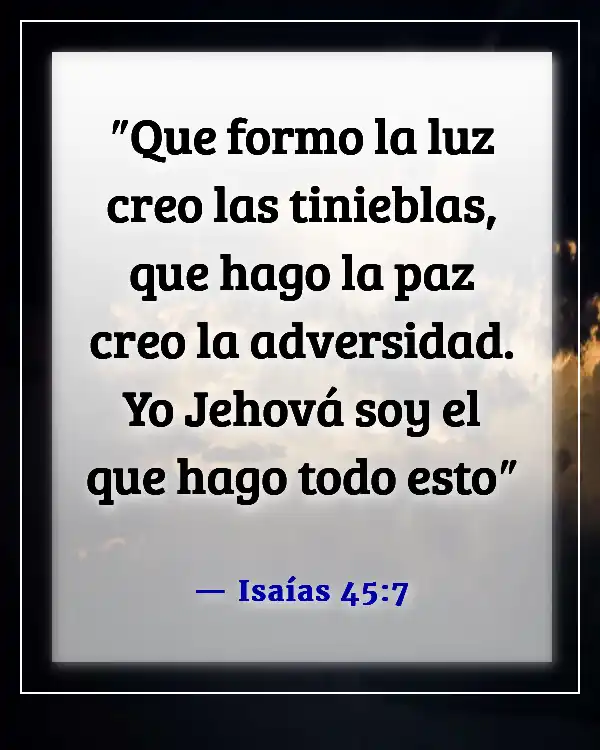Versículo de la Biblia sobre la guerra en la Tierra (Isaías 45:7)