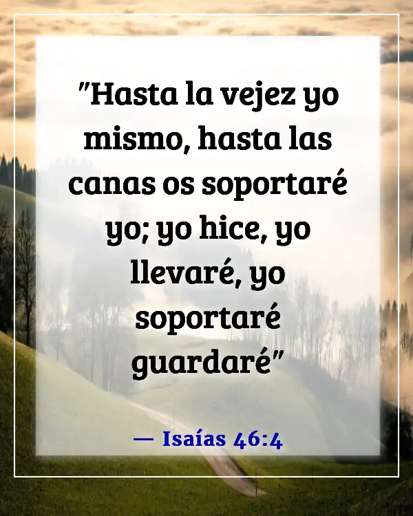 Versículo de la Biblia sobre abuelos y nietos (Isaías 46:4)
