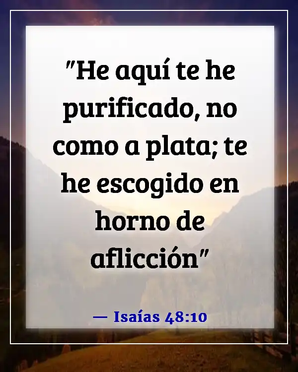 Versículo de la Biblia sobre estar agradecido por las pruebas (Isaías 48:10)