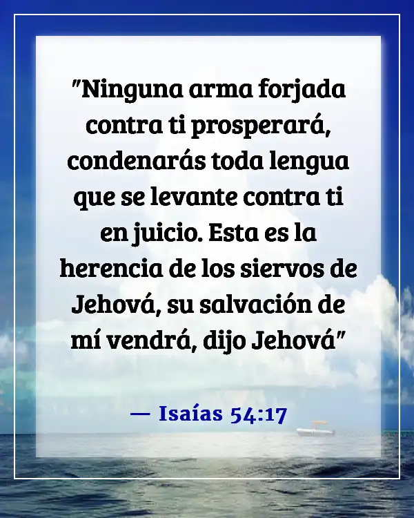 Versículos de la Biblia sobre la supervivencia (Isaías 54:17)