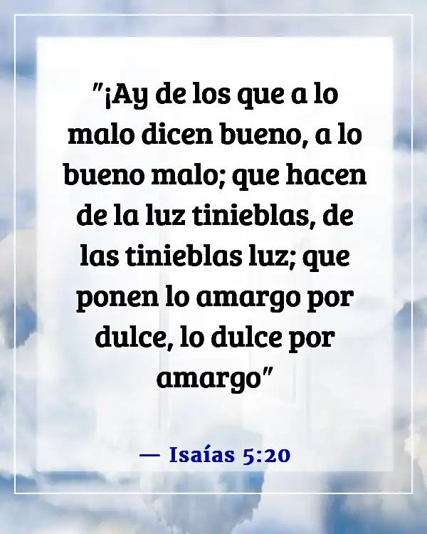 Versículos de la Biblia sobre las distracciones de Satanás (Isaías 5:20)