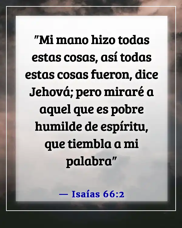 Versículos bíblicos sobre la humildad en el liderazgo (Isaías 66:2)