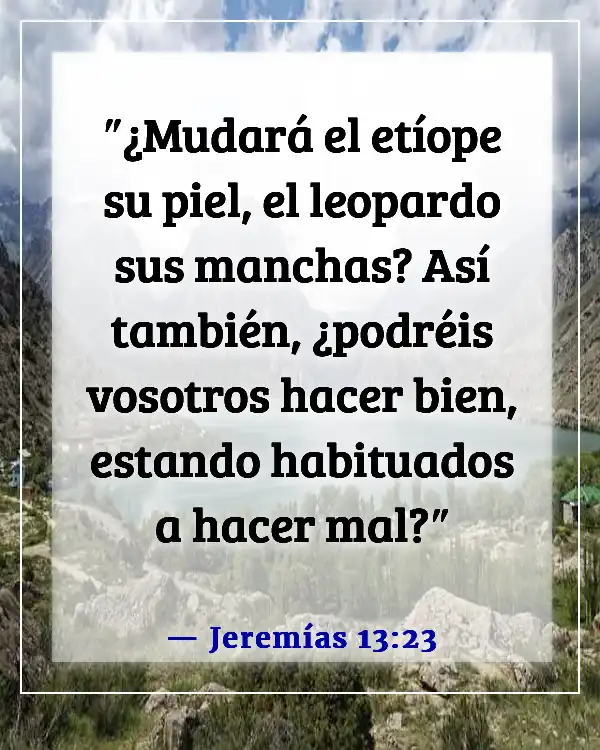 Versículo de la Biblia sobre la mezcla de razas (Jeremías 13:23)