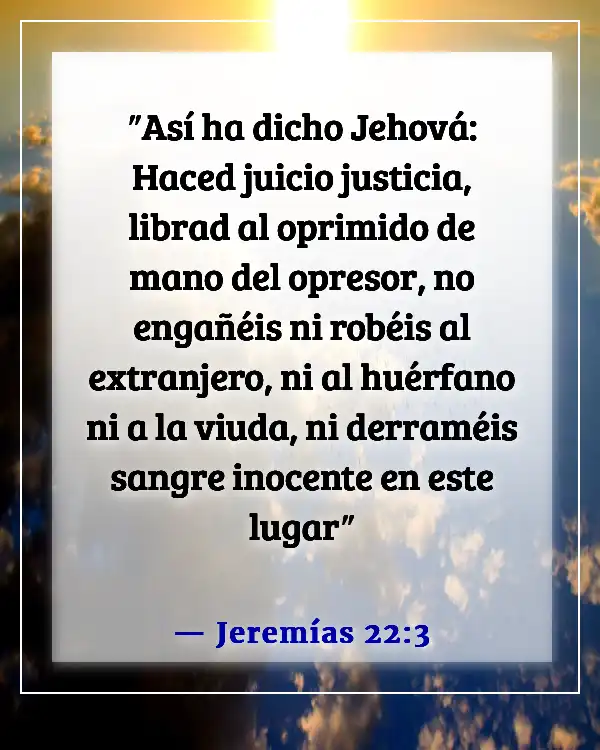 Versículo Bíblico Sobre Justicia E Igualdad (Jeremías 22:3)