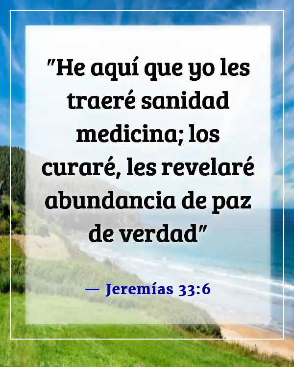 Versículos de la Biblia sobre problemas de salud (Jeremías 33:6)