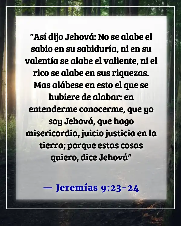 Versículos bíblicos sobre la humildad en el liderazgo (Jeremías 9:23-24)