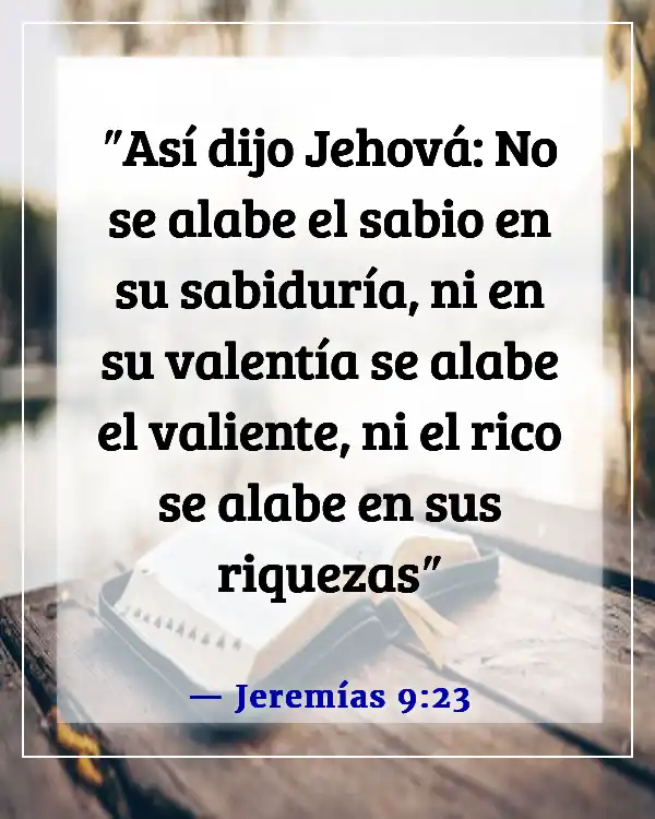 Versículo de la Biblia sobre la arrogancia (Jeremías 9:23)