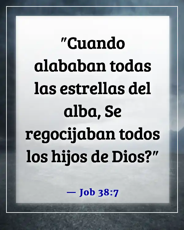 Versículos de la Biblia sobre ángeles y demonios (Job 38:7)