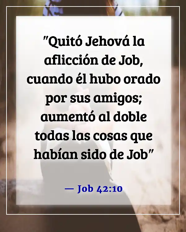 Versículo de la Biblia sobre la paciencia y el tiempo de Dios (Job 42:10)