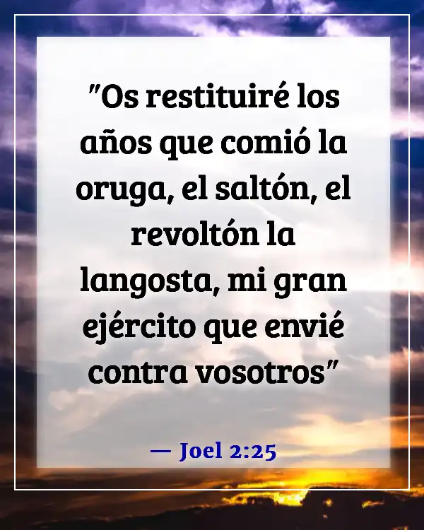 Versículos de la Biblia sobre un nuevo día (Joel 2:25)