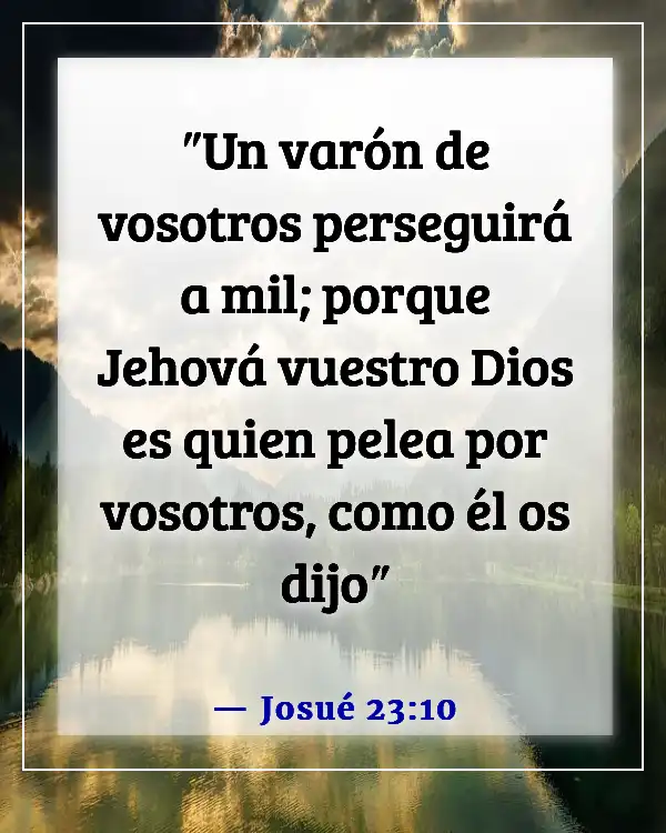 Versículos de la Biblia sobre enemigos derrotados (Josué 23:10)