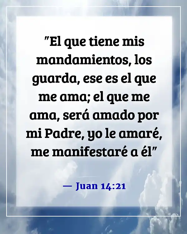 Versículos de la Biblia sobre vivir para Dios (Juan 14:21)
