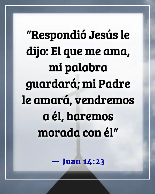 Versículos de la Biblia sobre experimentar la presencia de Dios (Juan 14:23)