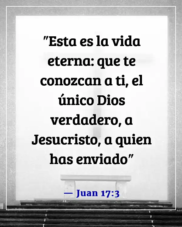 Versículos de la Biblia sobre cómo Dios nos salva del infierno (Juan 17:3)