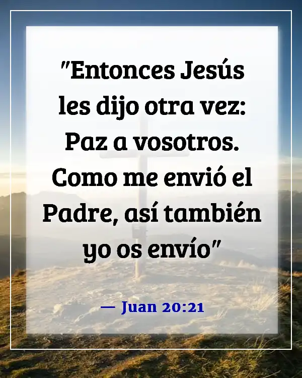 Versículos de la Biblia sobre la misión de la iglesia (Juan 20:21)