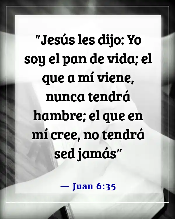 Versículos de la Biblia sobre buscar a Dios (Juan 6:35)