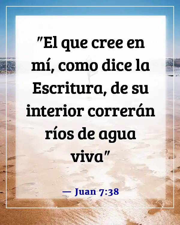 Versículos de la Biblia sobre la energía espiritual (Juan 7:38)