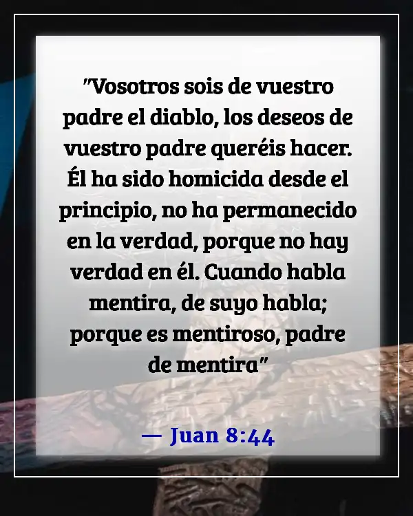 Versículos de la Biblia sobre ángeles y demonios (Juan 8:44)