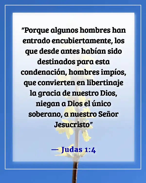 Versículos de la Biblia sobre el diablo disfrazado (Judas 1:4)