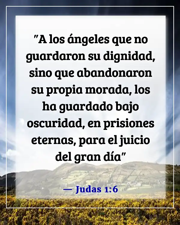 Versículos de la Biblia sobre ángeles y demonios (Judas 1:6)
