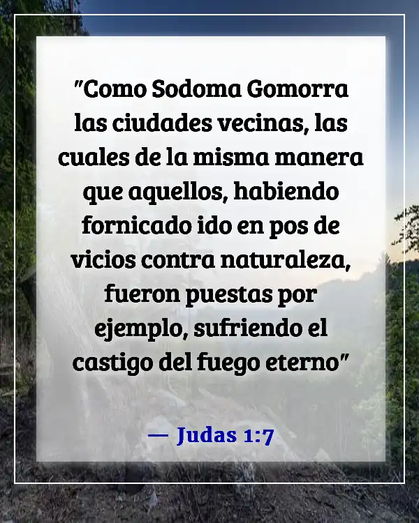 Versículos de la Biblia sobre quién irá al infierno (Judas 1:7)