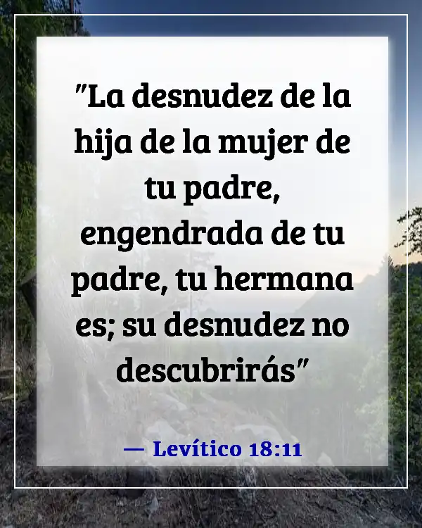 Versículos de la Biblia sobre exponer tu cuerpo (Levítico 18:11)