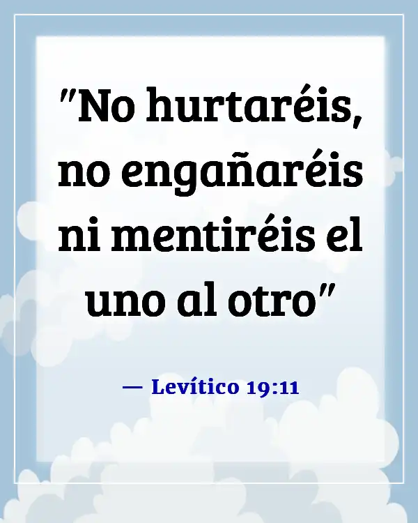 Versículos de la Biblia sobre los mentirosos que van al infierno (Levítico 19:11)