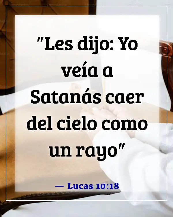 Versículos de la Biblia sobre ángeles y demonios (Lucas 10:18)