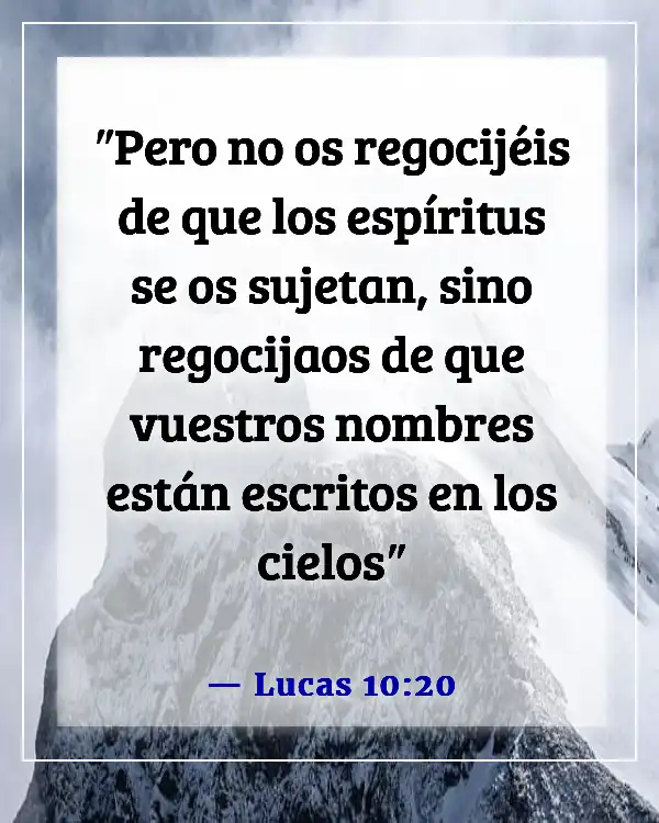 Versículos de la Biblia sobre el cielo y el infierno (Lucas 10:20)