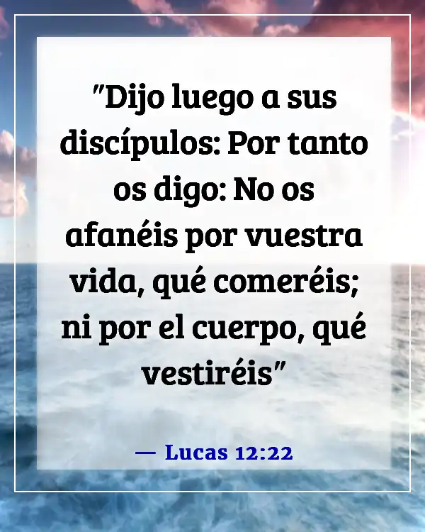 Versículos bíblicos para trastornos alimenticios (Lucas 12:22)