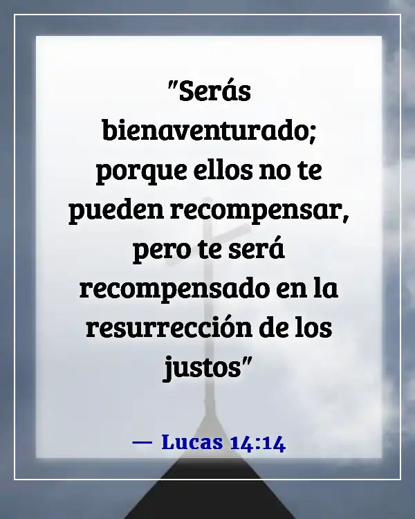 Versículos de la Biblia sobre las recompensas en el cielo (Lucas 14:14)