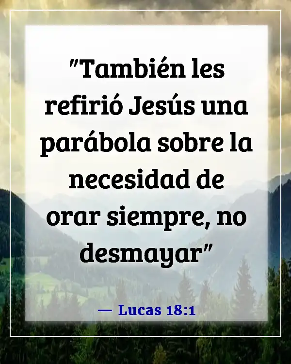 Versículo de la Biblia sobre esperar una respuesta a la oración (Lucas 18:1)