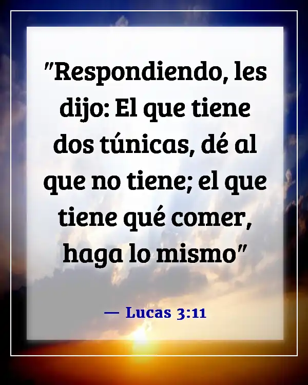 Sure! The translation of "Bible Verse About Helping Your Brothers And Sisters" into Spanish is:

Versículo de la Biblia sobre ayudar a tus hermanos y hermanas (Lucas 3:11)