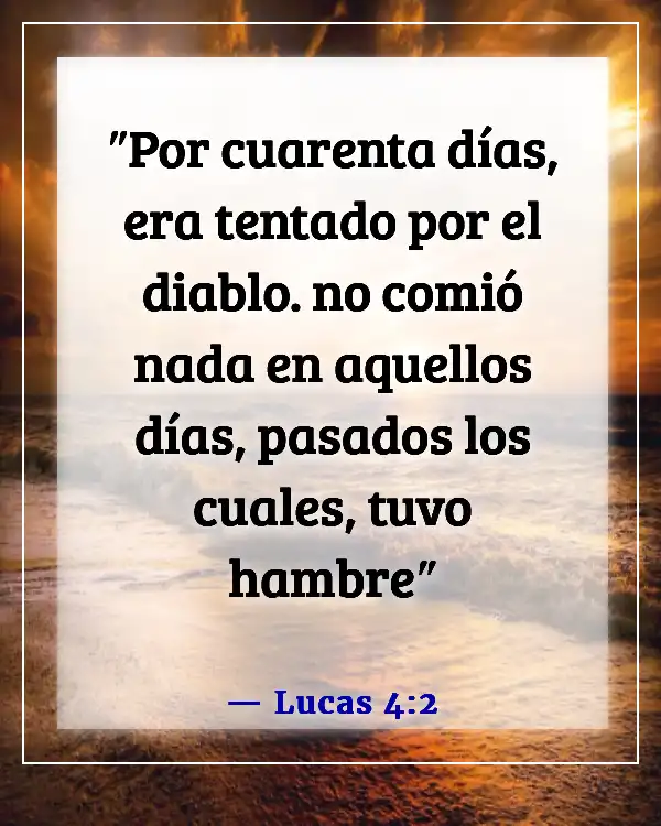 Versículos bíblicos para ayunar por un avance (Lucas 4:2)