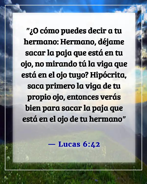 Versículo de la Biblia sobre no juzgar (Lucas 6:42)