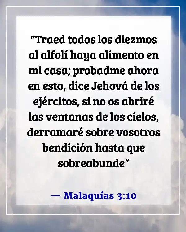 Versículos de la Biblia sobre la Buena Fortuna (Malaquías 3:10)
