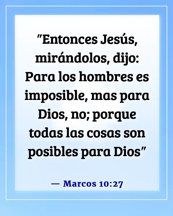 Versículos de la Biblia para problemas de fertilidad (Marcos 10:27)
