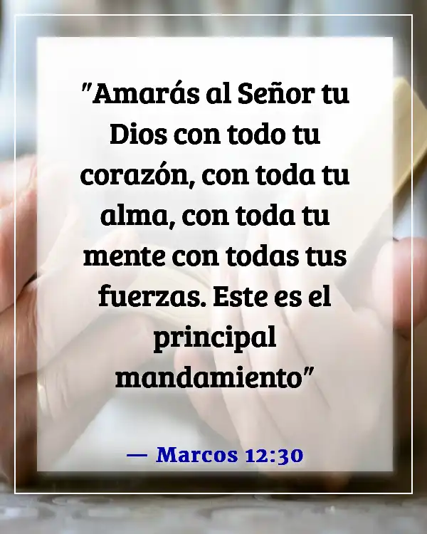 Versículos de la Biblia sobre poner a Dios en primer lugar en tu vida (Marcos 12:30)