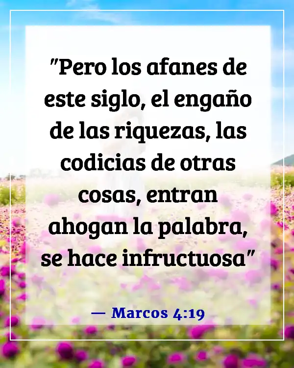 Versículos de la Biblia sobre las distracciones de Satanás (Marcos 4:19)