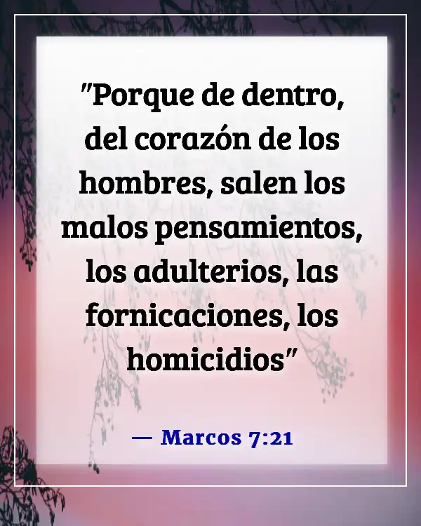 Versículos de la Biblia sobre engañar a una novia (Marcos 7:21)