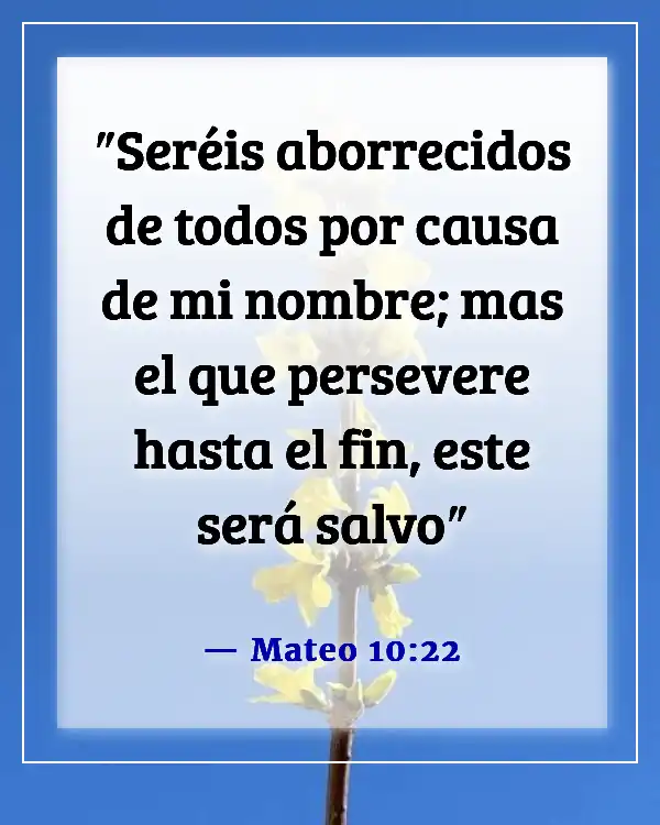 Versículo de la Biblia sobre correr la carrera (Mateo 10:22)