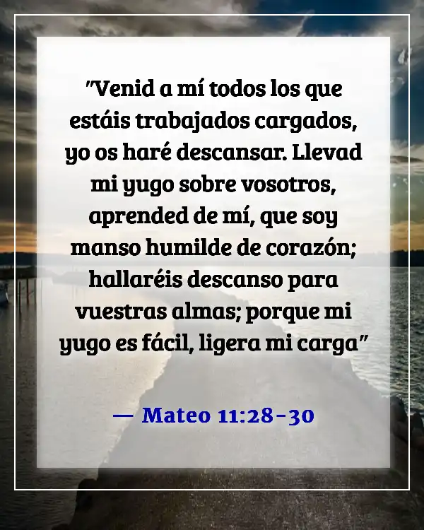 Versículos de la Biblia para sanación y fortaleza para un amigo (Mateo 11:28-30)