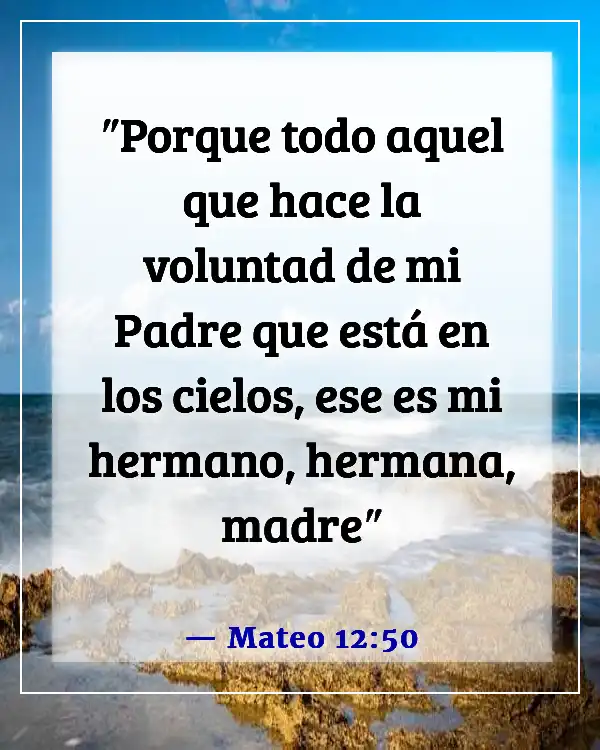 Versículos de la Biblia sobre las hermanas (Mateo 12:50)