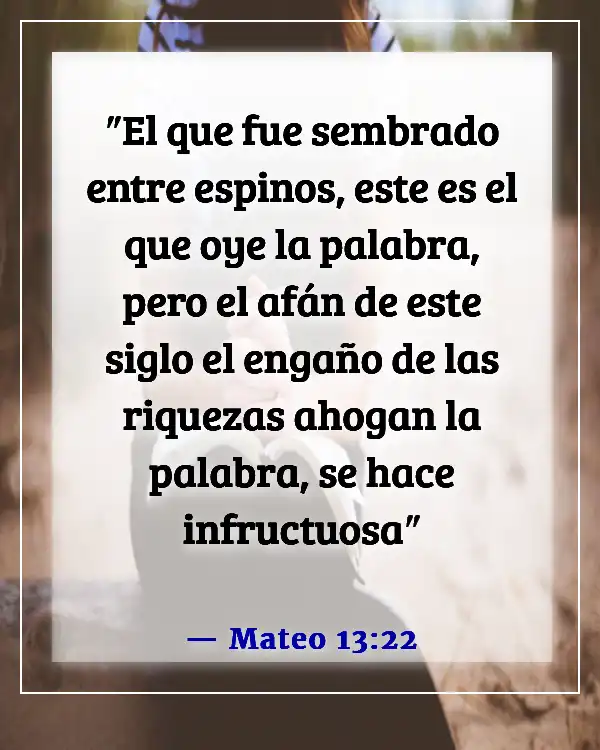 Versículos de la Biblia sobre las distracciones de Satanás (Mateo 13:22)
