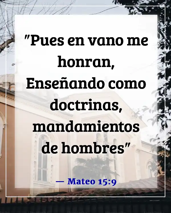 Versículos bíblicos para la exención religiosa (Mateo 15:9)