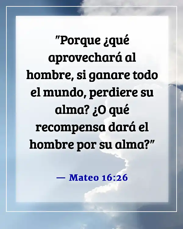 Here is the translation of "Bible Verse About Material Things" into Spanish:  

"Versículo bíblico sobre las cosas materiales" (Mateo 16:26)