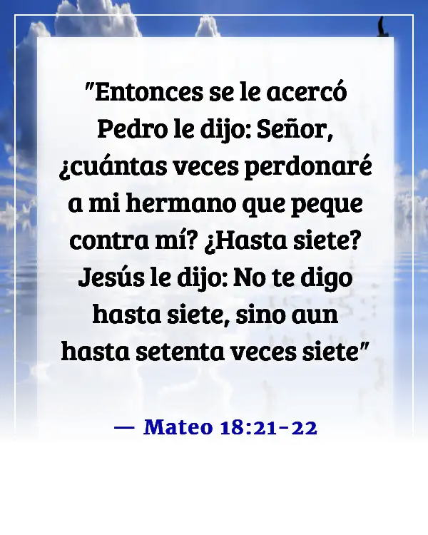 Versículo bíblico sobre problemas familiares (Mateo 18:21-22)
