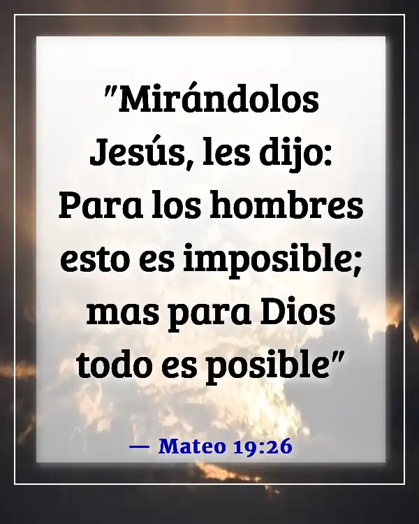 Versículo de la Biblia sobre cómo lidiar con los problemas (Mateo 19:26)