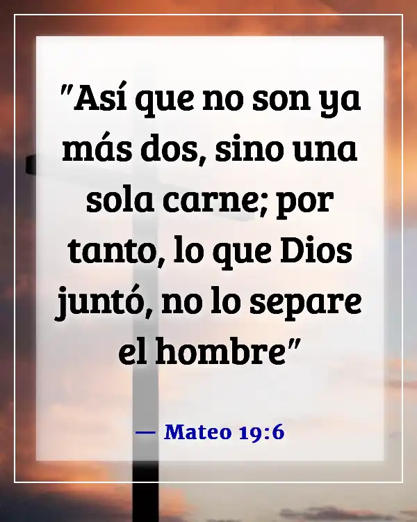 Una esposa que falta al respeto a su esposo versículo bíblico (Mateo 19:6)