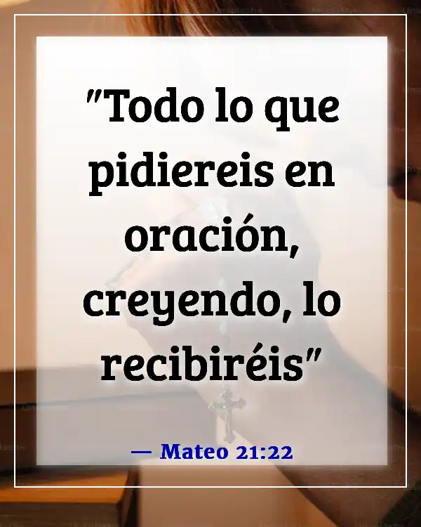 Versículo de la Biblia sobre esperar una respuesta a la oración (Mateo 21:22)